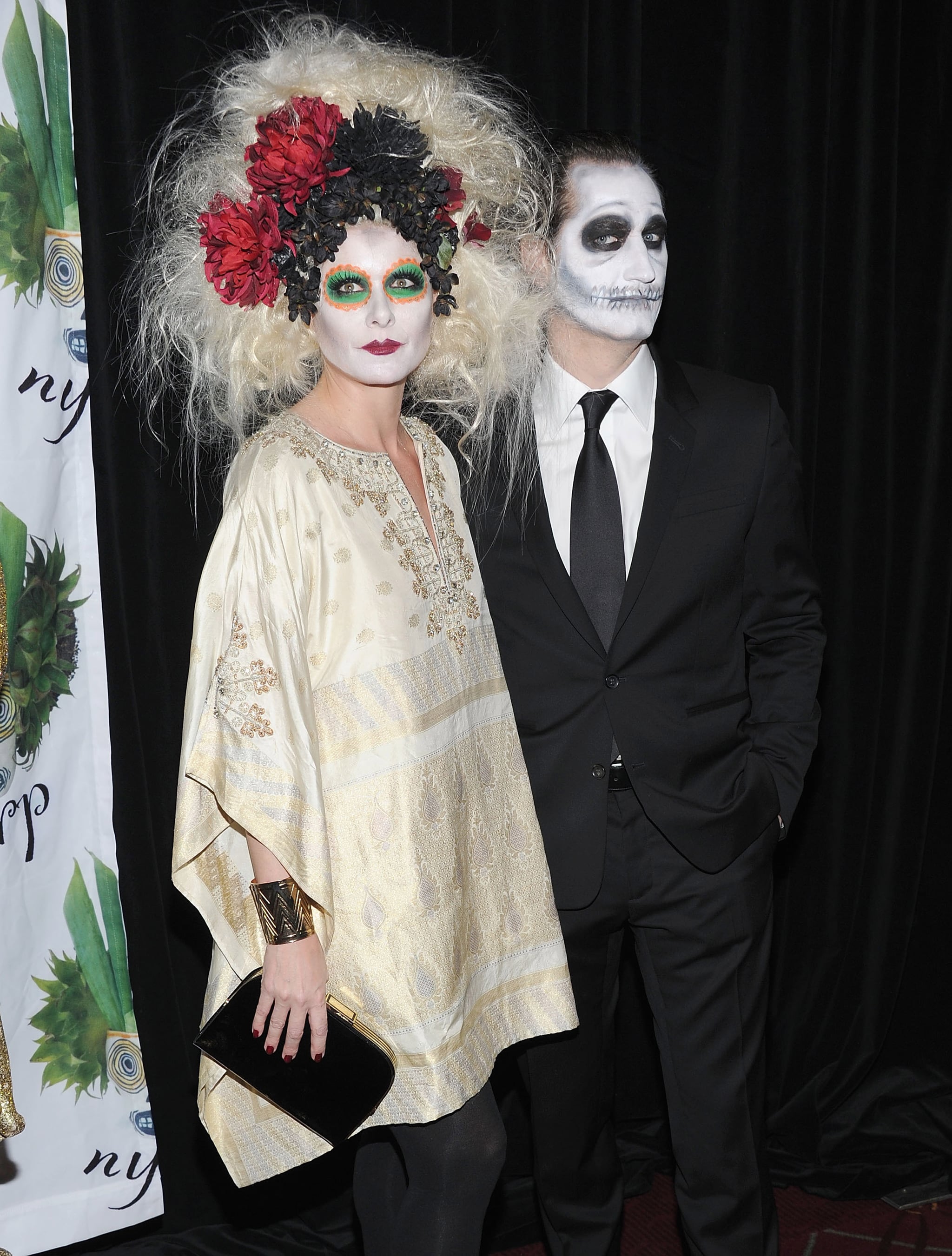 Debra Messing in Day of the Dead Costume Halloween Day Dead Halloween Day Dead Debra Messing in Day of the Dead Costume