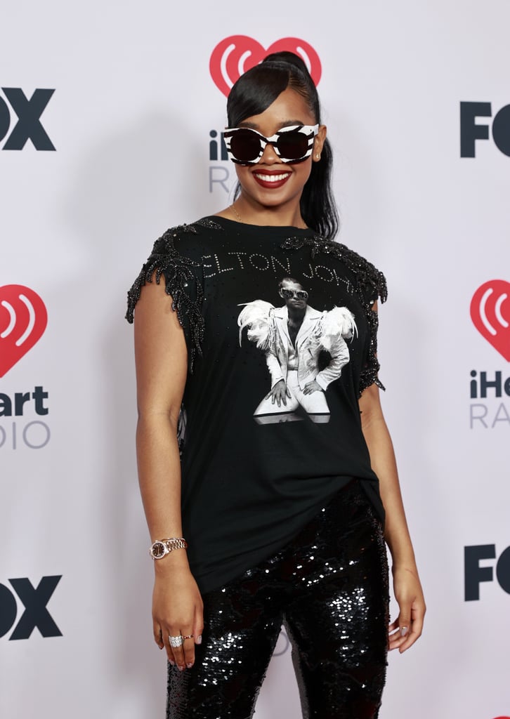 H.E.R.'s Sequin Outfits at the 2021 iHeartRadio Music Awards