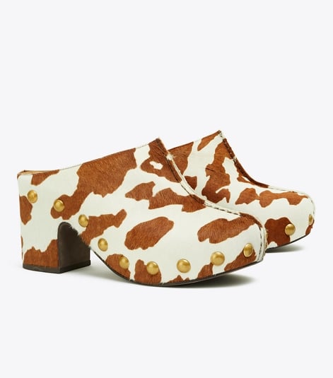 Tory Burch Blythe Printed Studded Platform Clog