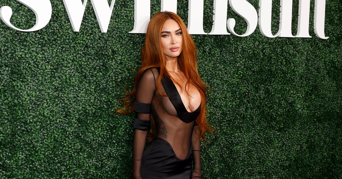 Megan Fox’s Plunging LaQuan Smith Dress at SI Swimsuit Party