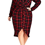 City Chic Twister Shirtdress