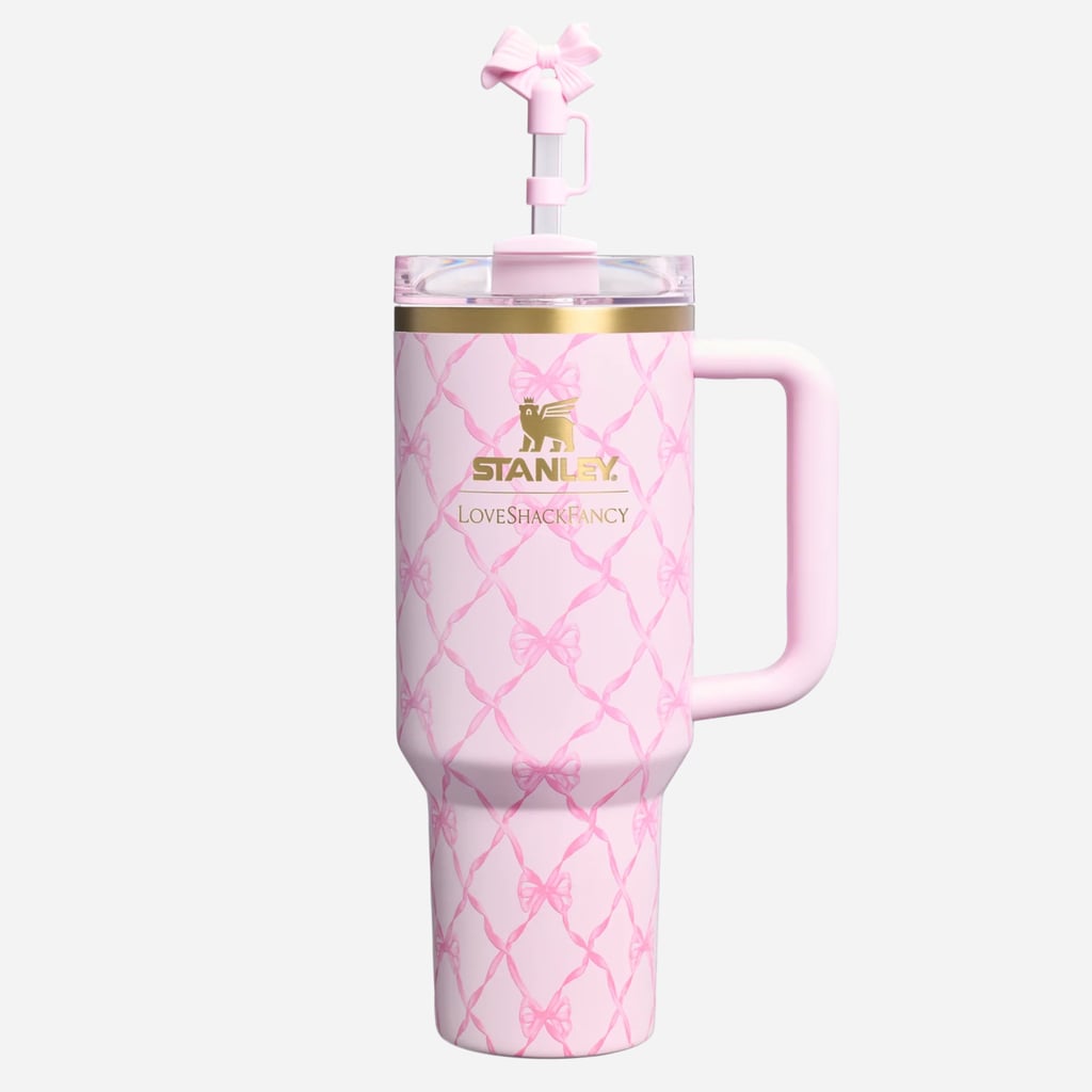 Stanley 1913 x LoveShackFancy Holiday Quencher H2.0 FlowState Tumbler  ($65)
"This LoveShackFancy Stanley is the cutest thing ever," says Biggs. And the respective brands know it; purchases are limited to three per shopper, just in case you're tempted to grab one for yourself and a few lucky recipients.