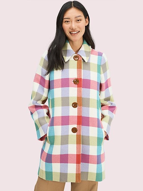 Kate Spade NY Bold Plaid Coat