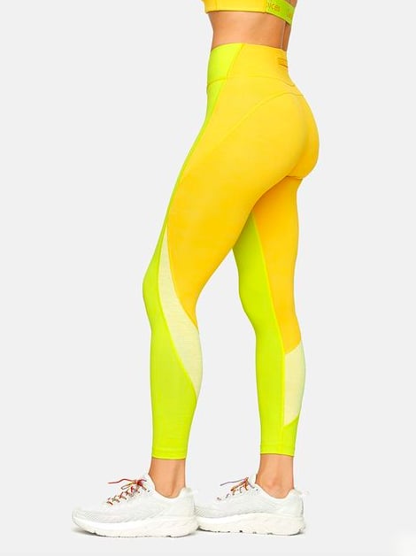 neon yellow hot pants