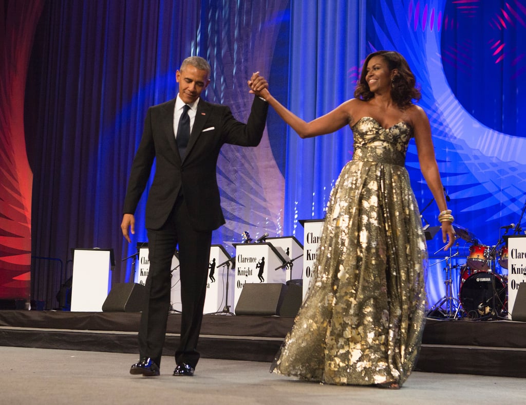 Barack and Michelle Obama at Black Caucus Awards Dinner 2016