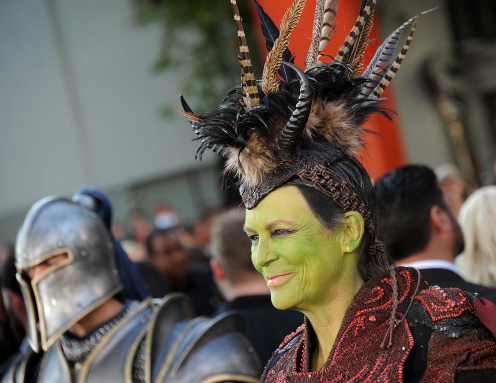 Jamie Lee Curtis and Son at Warcraft Movie Premiere 2016