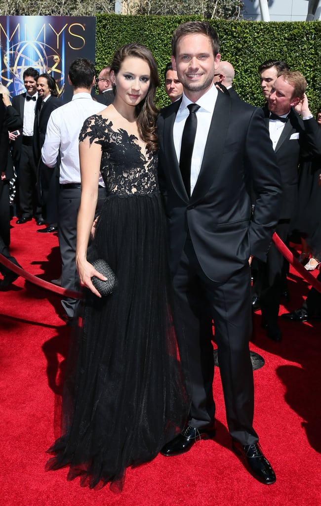 Troian Bellisario of Pretty Little Liars and fiancé Patrick J. Adams of Suits were a red carpet match made in TV heaven.