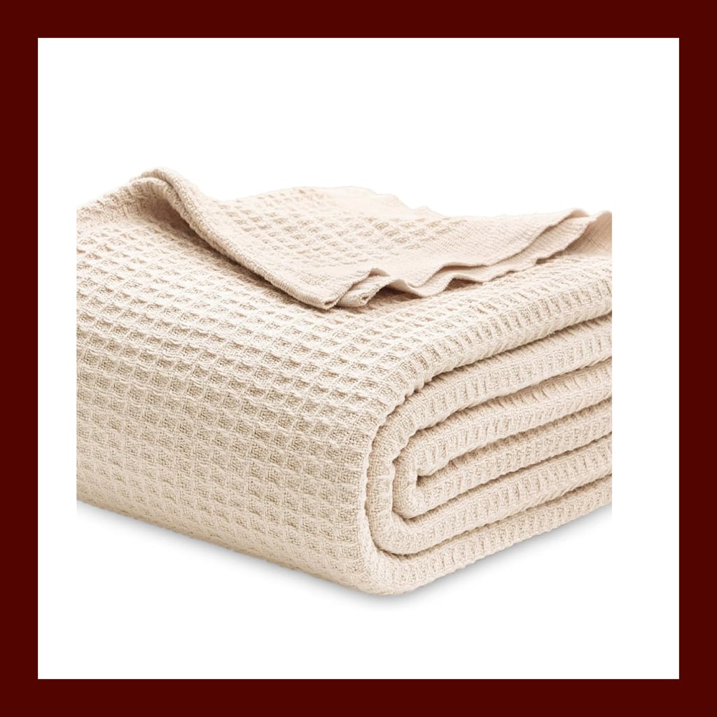 Bedsure Waffle Weave Cotton Blankett