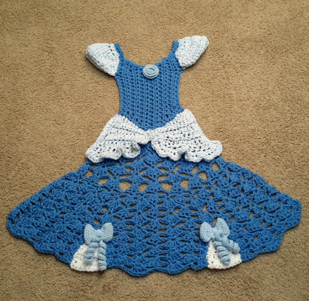 Crocheted Disney Princess Dress Blankets
