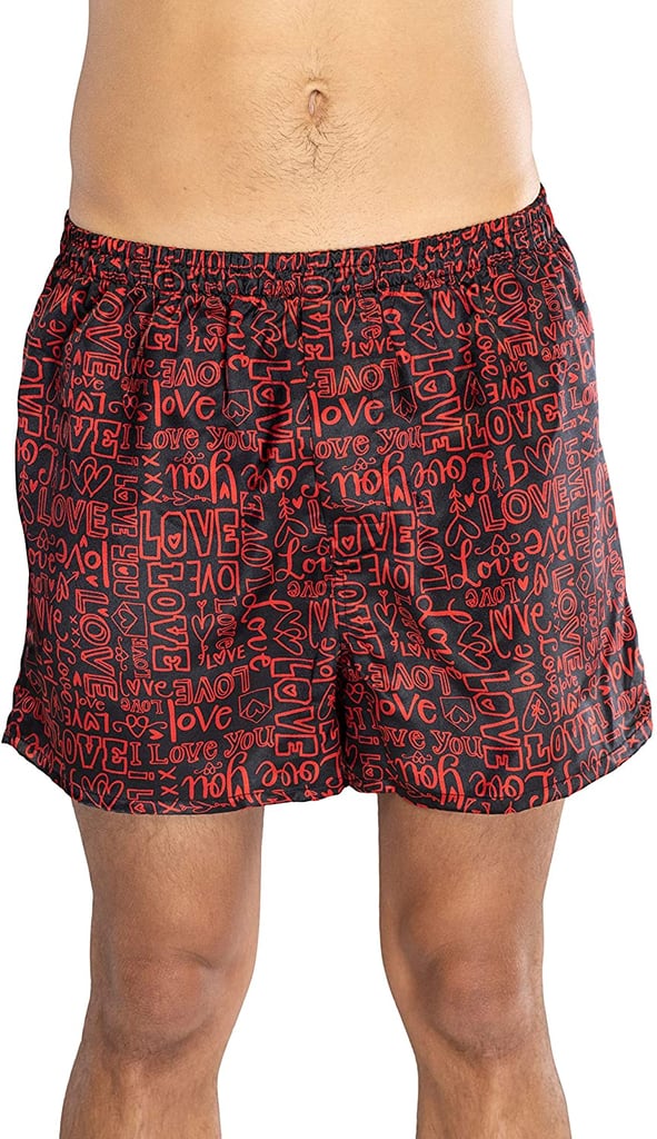 Texts All Over Black Boxer Shorts