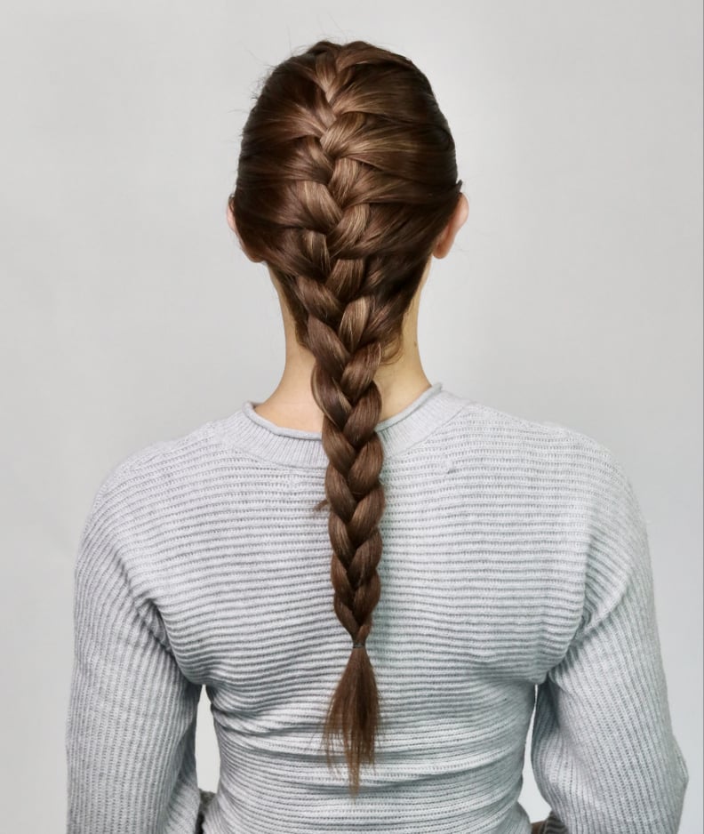 Easy French-Braid Ponytail With How-to Tutorial Photos