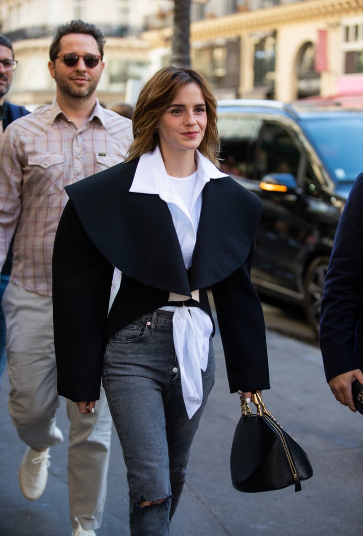 Emma Watson | Emma Watson and Hunter Schafer at Paris Couture Fashion ...
