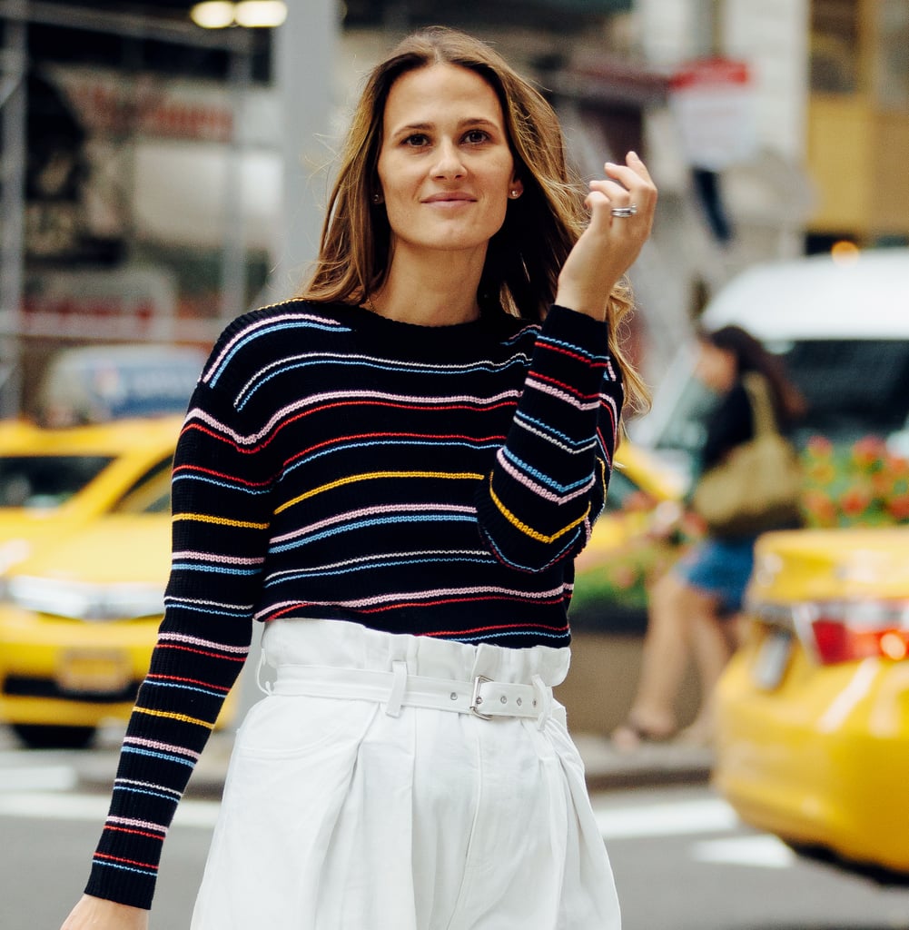 Easy Outfit Idea: White Pants and a Sweater Easy Outfit Idea: White Pants and a Sweater
