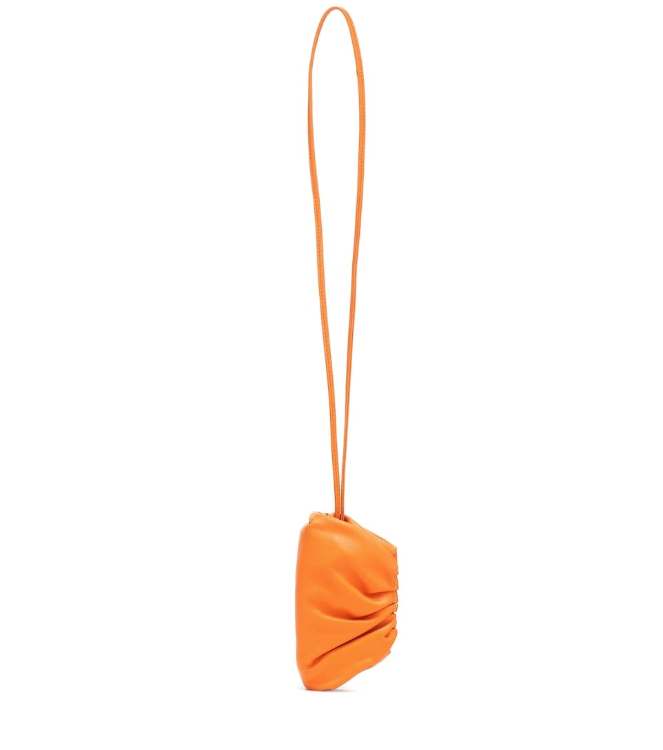 Bottega veneta the pouch mini leather clutch on sale