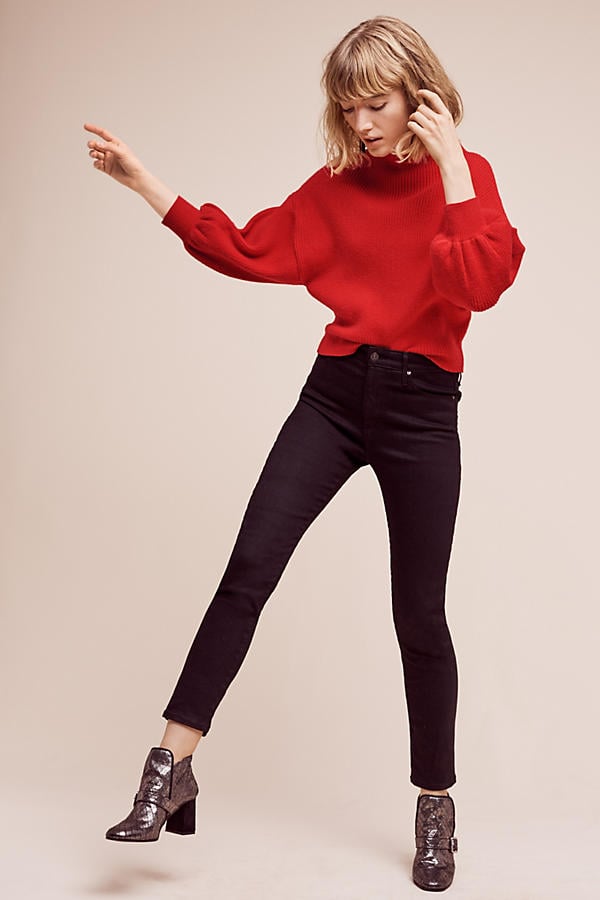 Line & Dot Balloon-Sleeve Pullover ($98)
