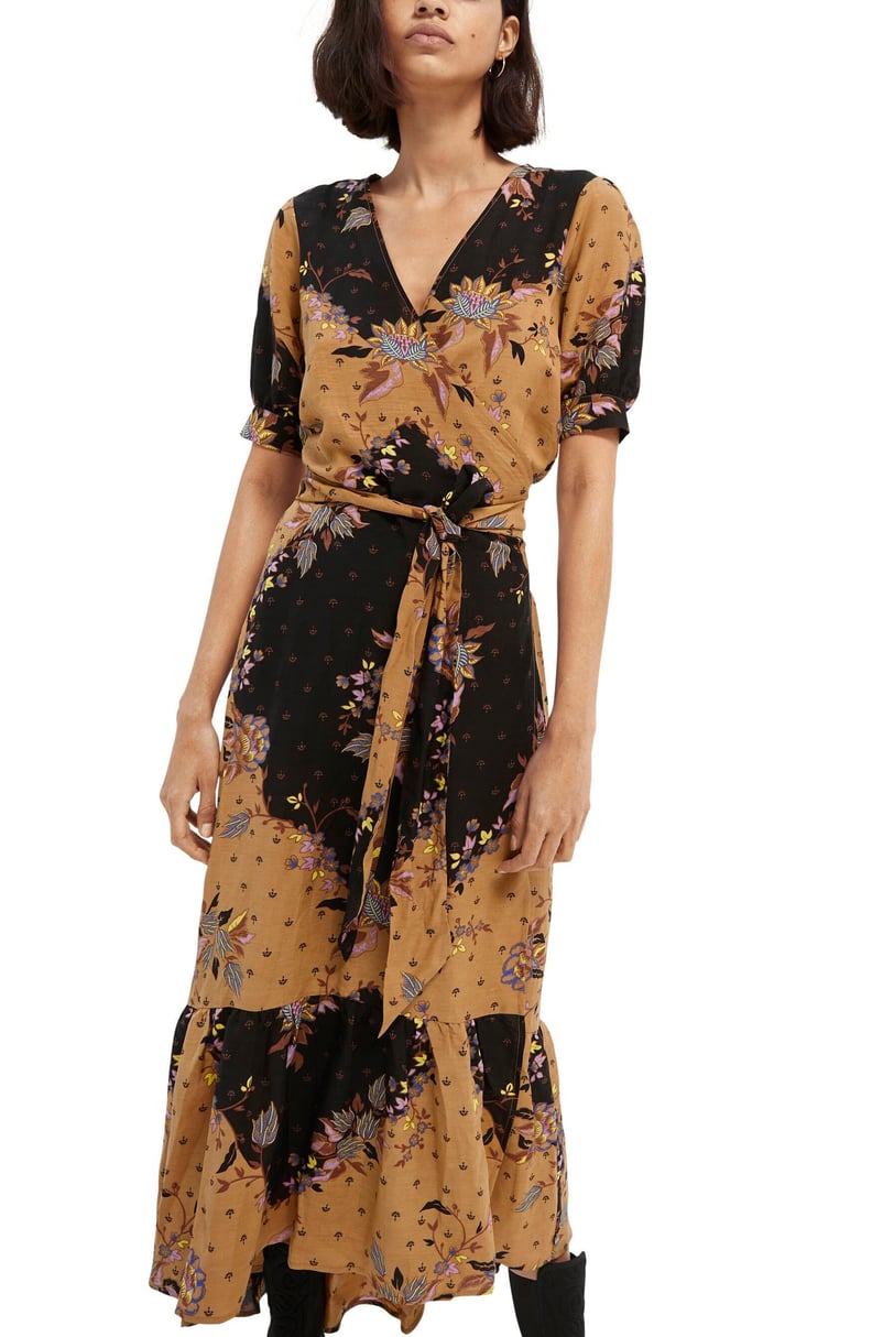 A Classic Wrap: Scotch & Soda Floral V-Neck Dress