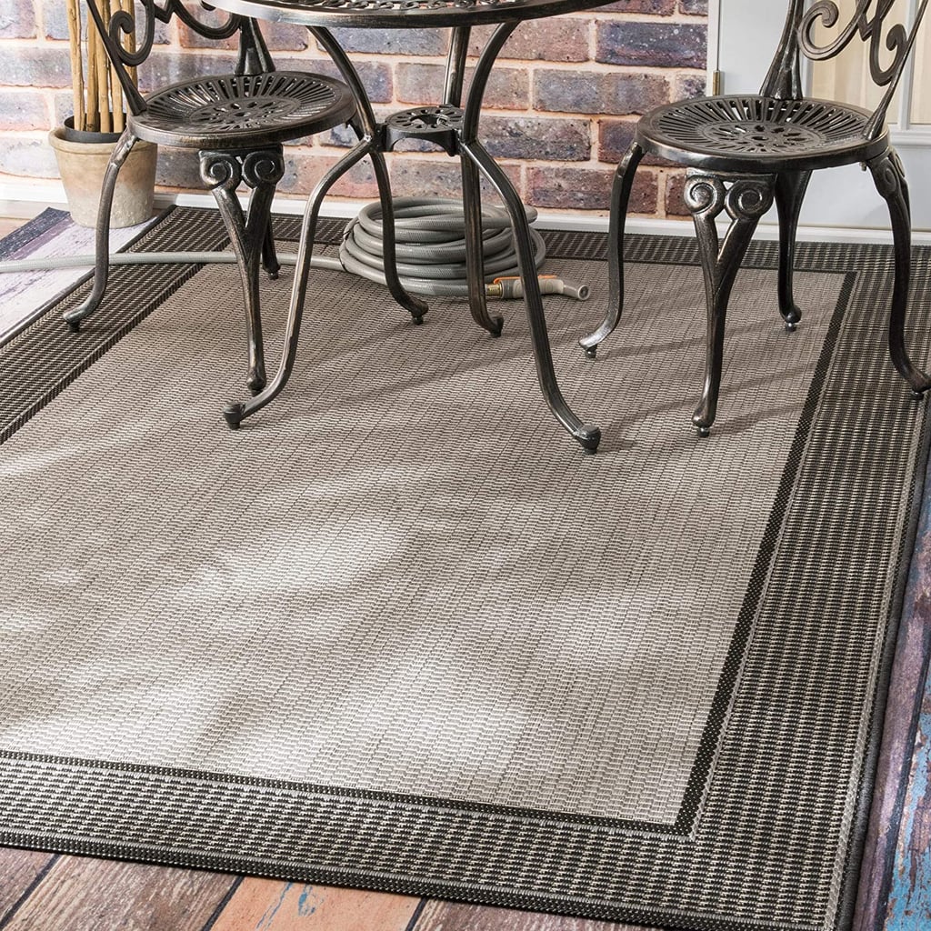 nuLOOM Gris Border Indoor/Outdoor Area Rug