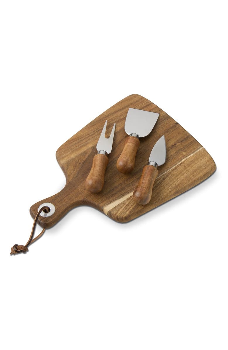tag Say Cheese Paddle Cheese Board & Knife Set