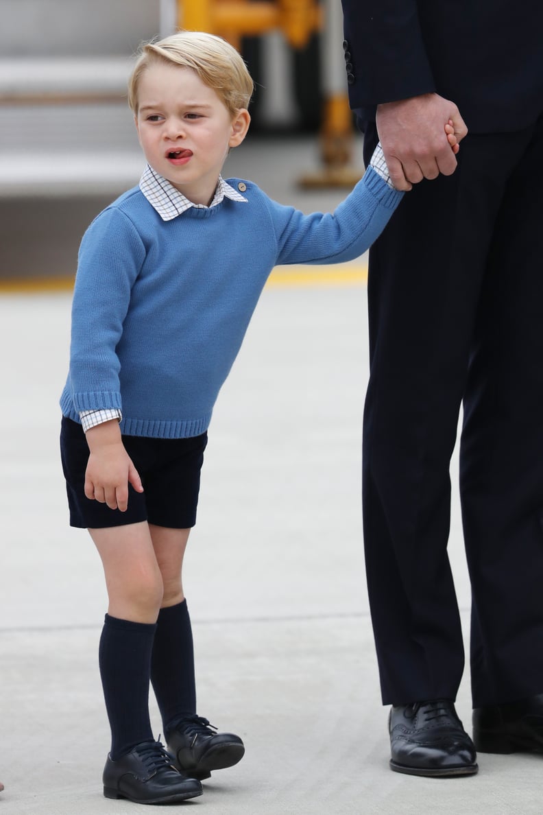 "How much longer are they going to make me wear these knee-high socks?"