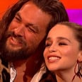 Prepare to Melt: Jason Momoa Says He "Always" Visits Emilia Clarke When He's in London