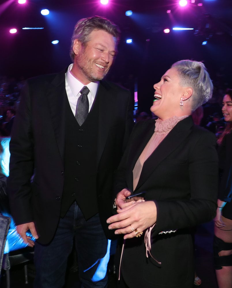 Blake Shelton and Pink at the 2019 People's Choice Awards
