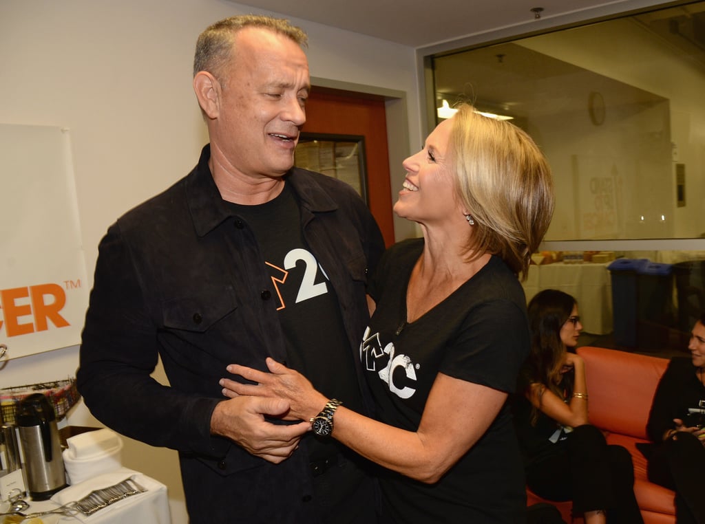 Pictured: Tom Hanks and Katie Couric