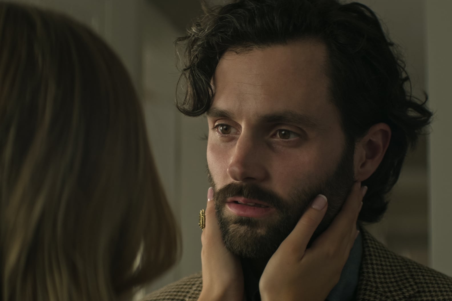 Penn Badgley On Filming Intimacy Scenes In You Popsugar Love And Sex 1757