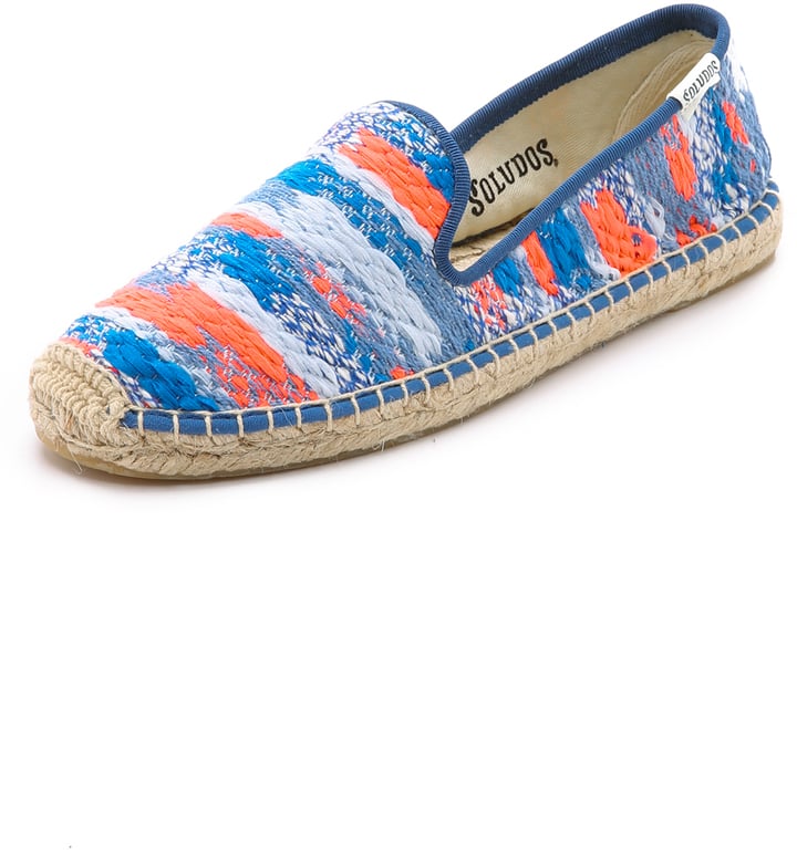 Soludos Malhia Kent x Soludos Tweed Smoking Slipper Espadrilles ($175)