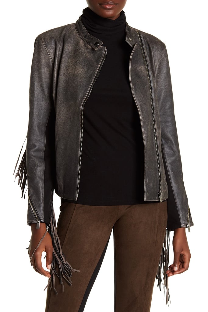 AS by DF Haute Leather Fringe Moto Jacket