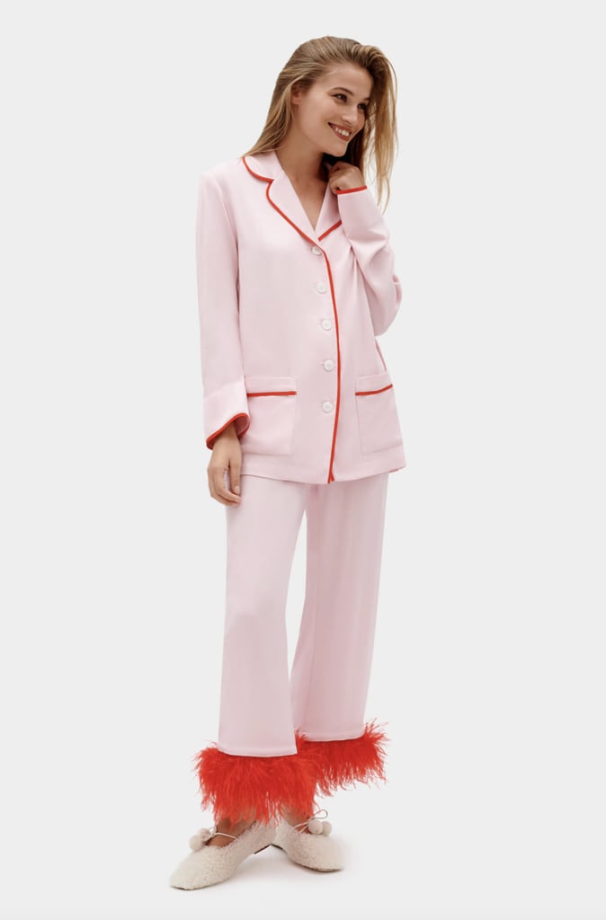 Statement Pajamas: Sleeper Party Pajamas Set With Feathers