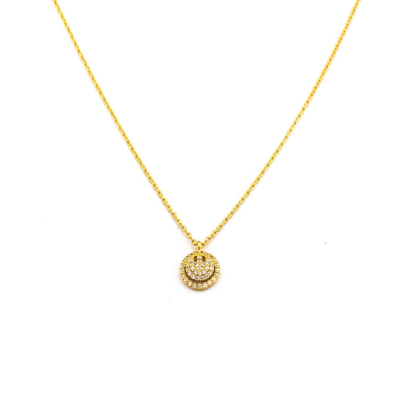 Tai Pave Stone Emoji Necklace