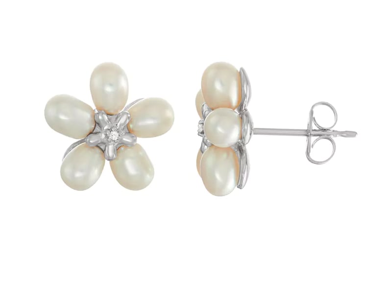 Kohl's Freshwater Cultured Pearl Flower Stud Earrings