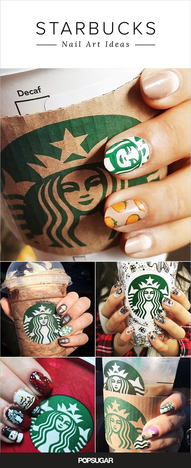 Starbucks Nail Art Ideas POPSUGAR Beauty