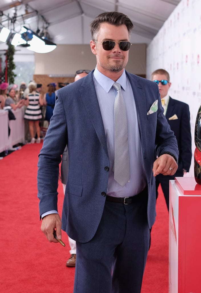 Josh Duhamel dressed in all blue in 2016.