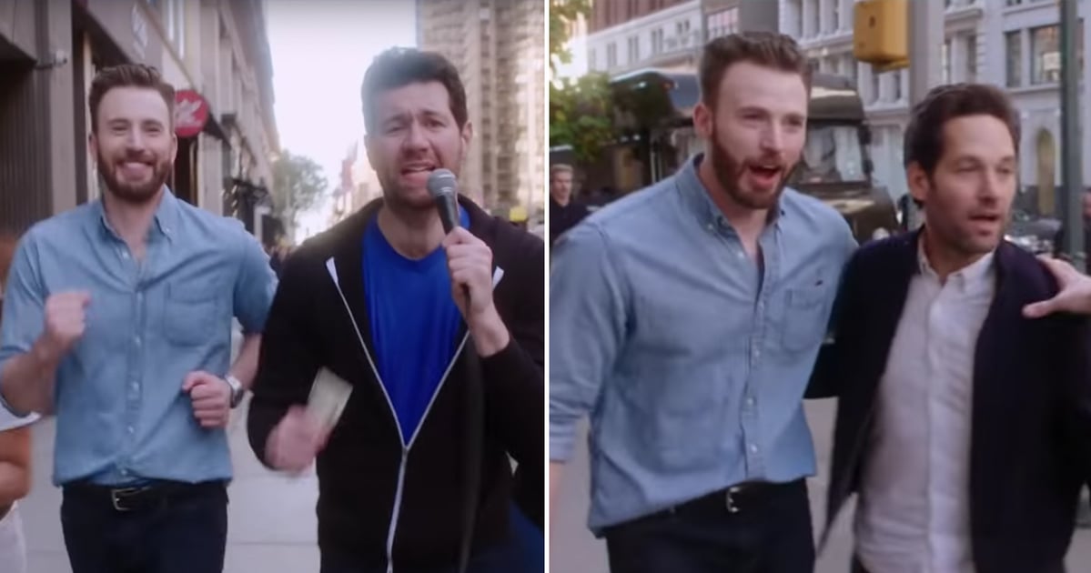 Paul Rudd Crashes Chris Evans's Billy on the Street Episode POPSUGAR