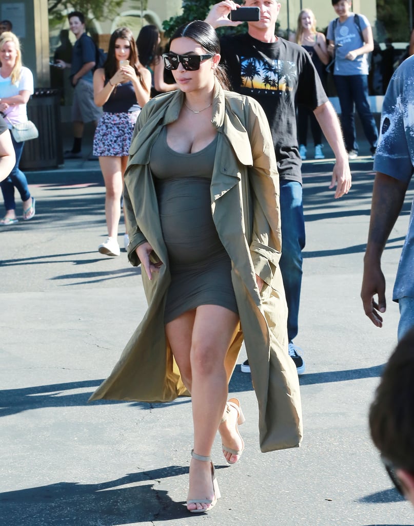 Kim Kardashian and Kanye West Out in LA October 2015