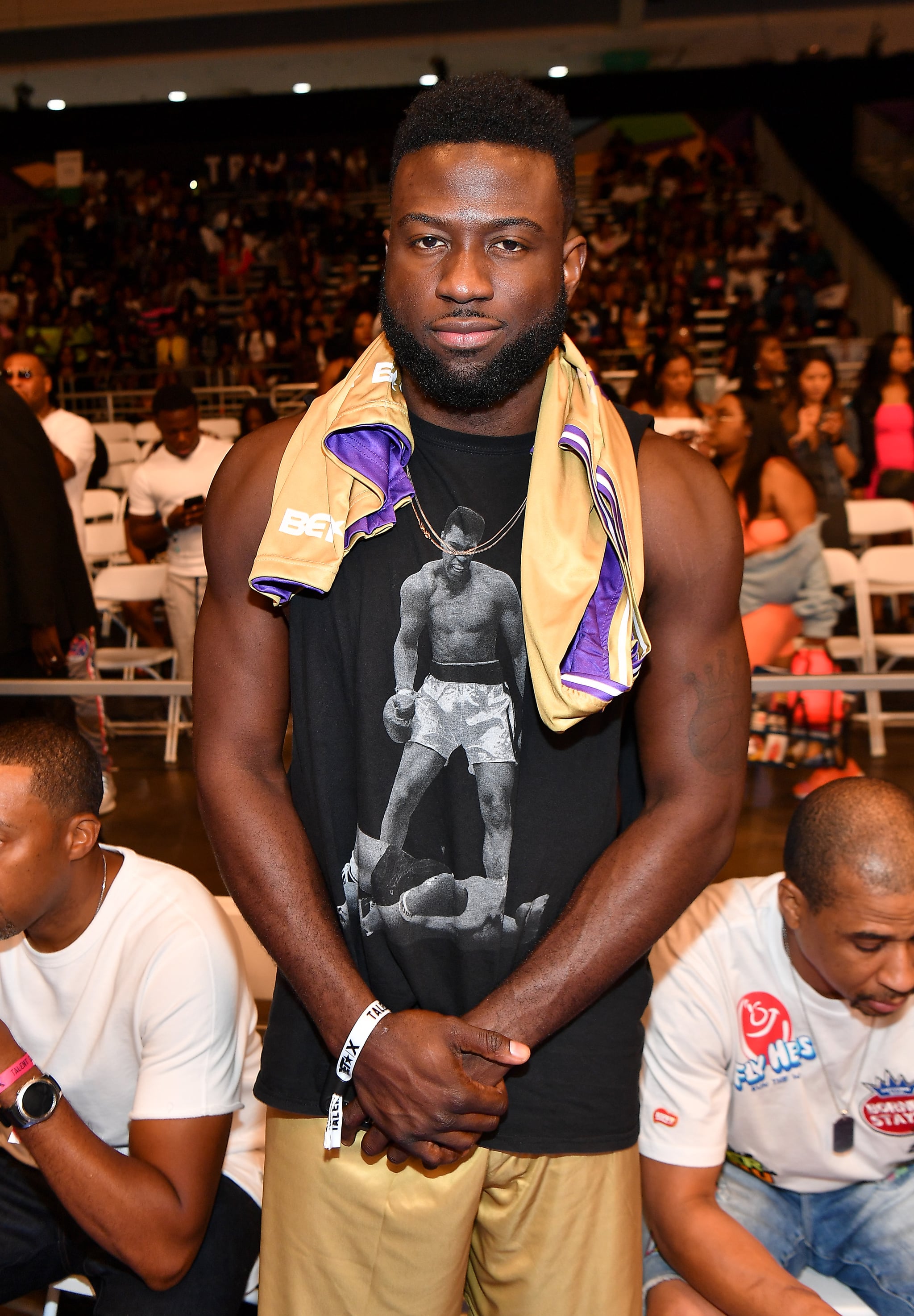 LOS ANGELES, CALIFORNIA - JUNE 22: Sinqua Walls plays in the BETX Celebrity Basketball Game Sponsored By Sprite during the BET Experience at Los Angeles Convention Center on June 22, 2019 in Los Angeles, California. (Photo by Paras Griffin/Getty Images for BET)