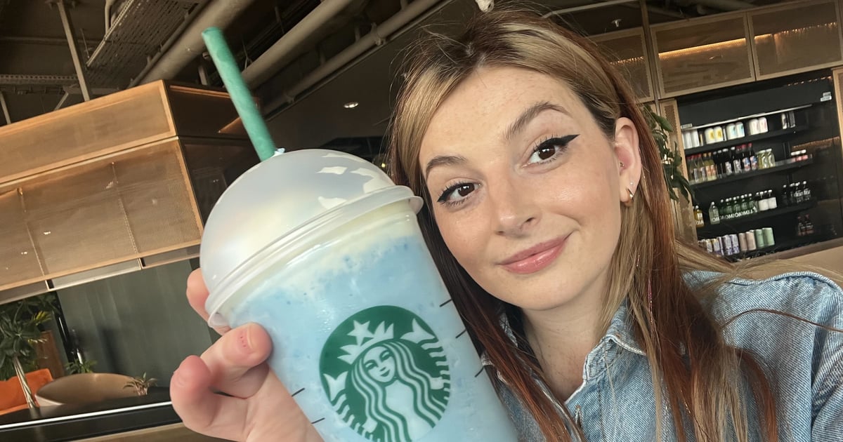 Starbucks Blue Raspberry Cloud Frappucino Review | POPSUGAR Food UK