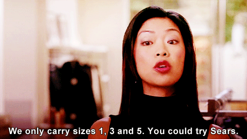 Finding the perfect dress . . . but not in your size.