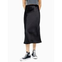 Topshop Satin Bias Cut Midi Skirt