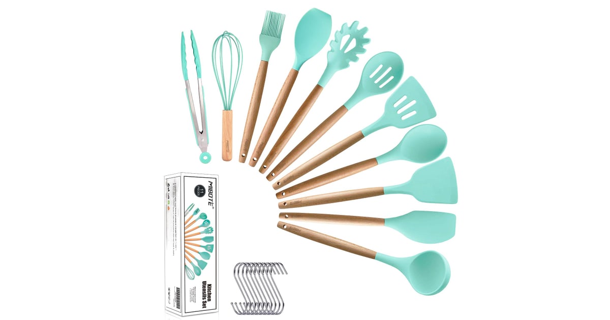 MIBOTE 11pcs Silicone Cooking Kitchen Utensils Set Best Kitchen