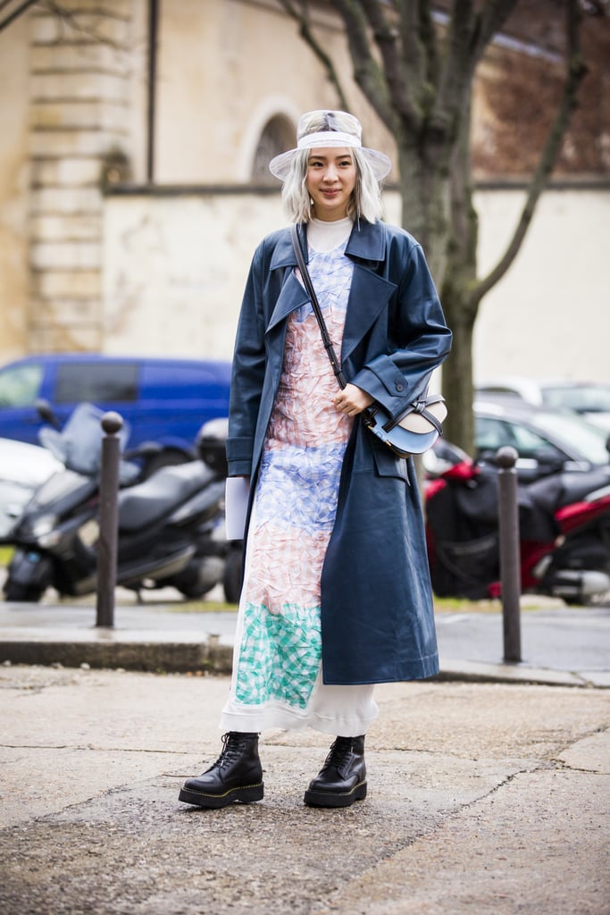 Trench + Long Dress