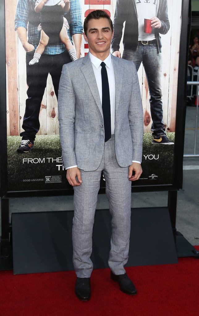 Dave was one of the guys to wear gray to the premiere.