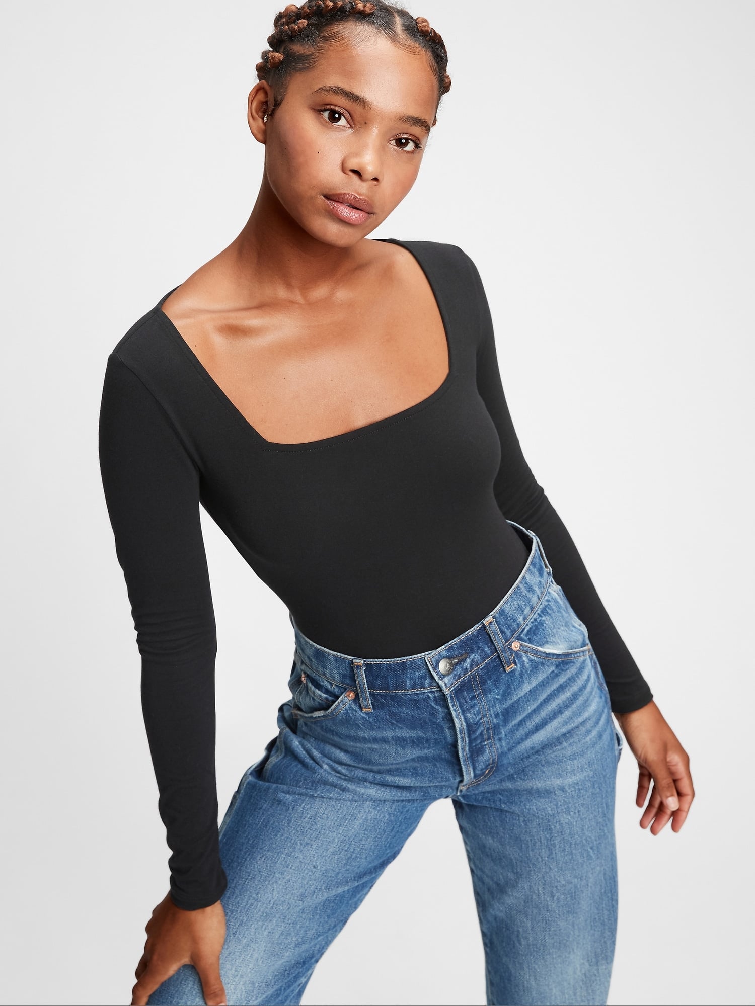 Organic Cotton Squareneck Bodysuit, 40 Stunning Gifts Your Stylish Friends  Will Fall in Love With — All Under $100