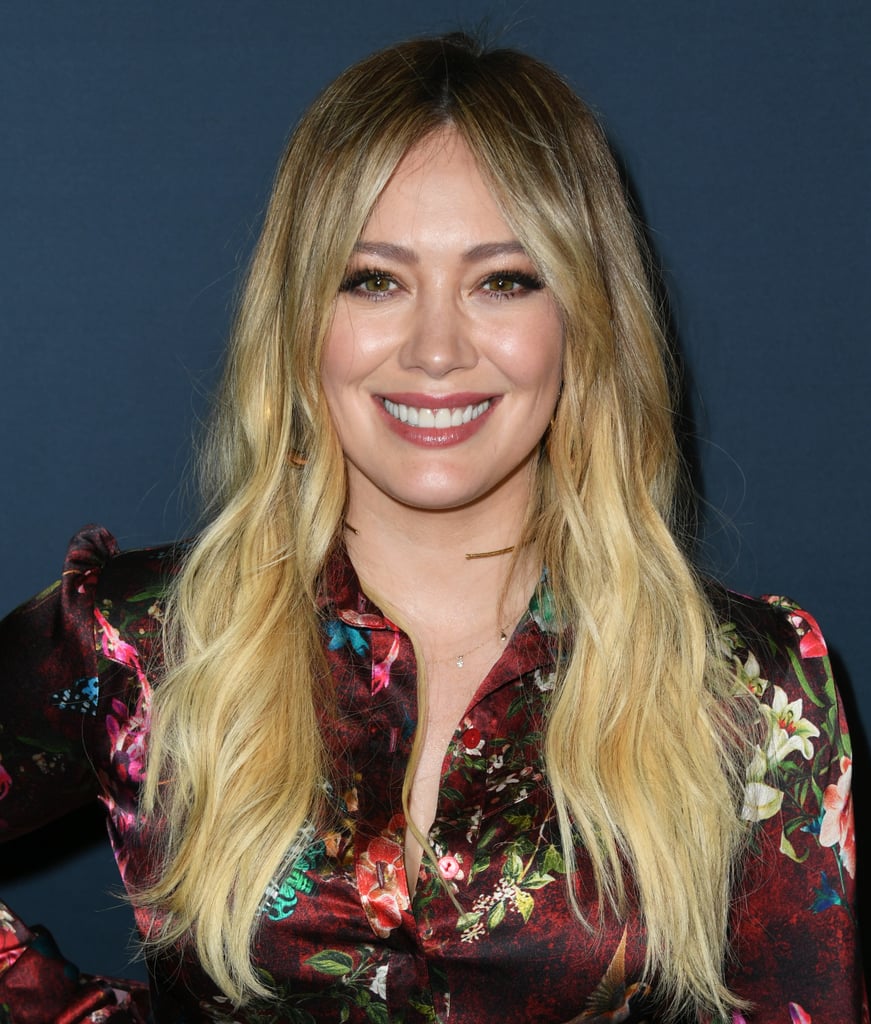 Hilary Duff's Blue Hair Colour in Self-Isolation