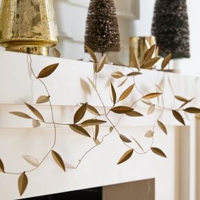 West Elm Metal Botanical Garland
