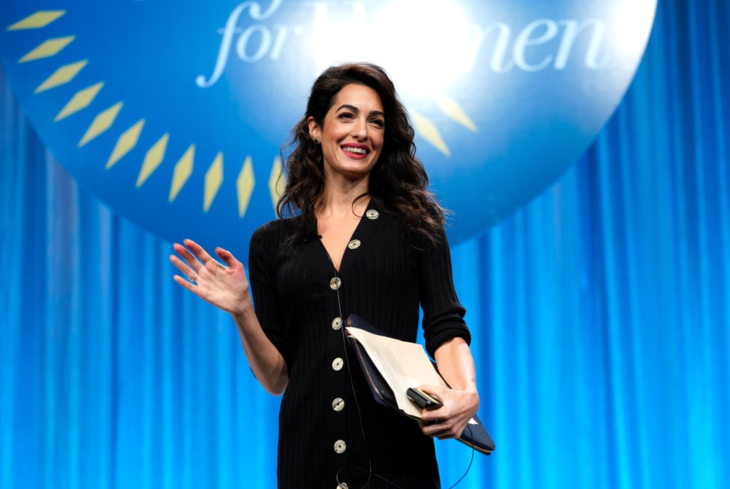 Amal Clooney Paule Ka Black Sweater Dress