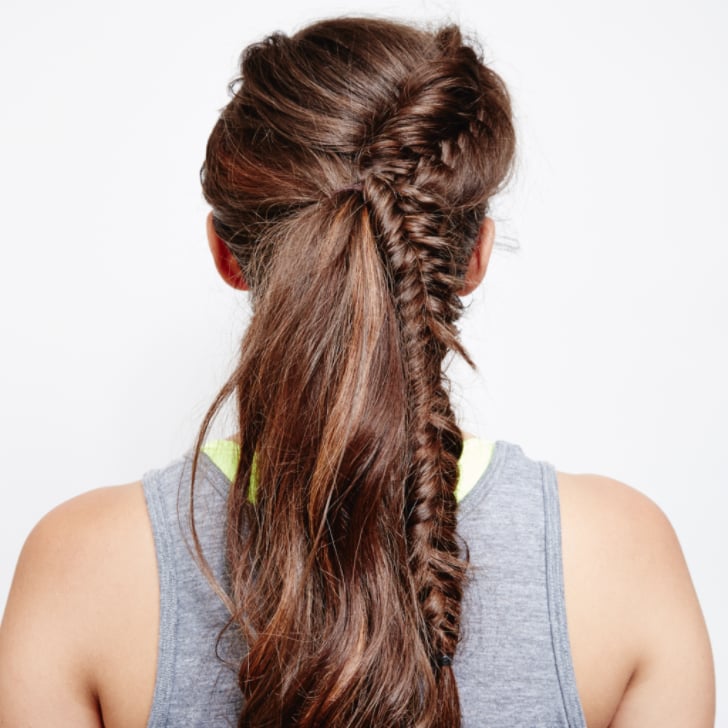 French Fishtail Braid Ponytail Popsugar Beauty