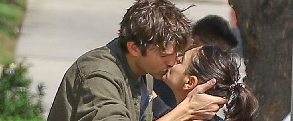 Ashton Kutcher and Mila Kunis Kissing in LA October 2018
