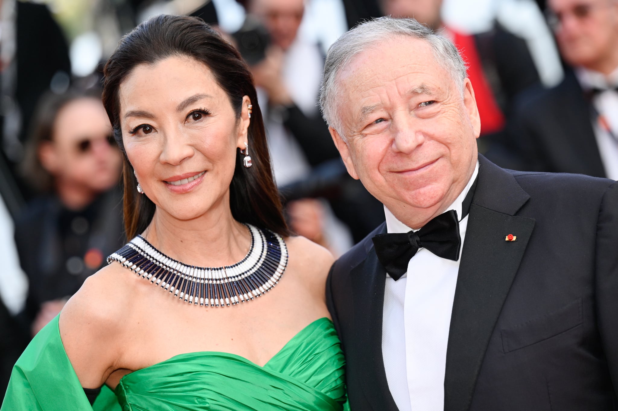 CANNES, FRANCE - MAY 21: Michelle Yeoh and Jean Todt attend the 